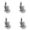 Service Caster 4'' SS Nylon Swivel 3/4'' Expanding Stem Caster Set with Brake, 4PK SCC-SSEX20S414-NYS-TLB-34-4 - alternate 1